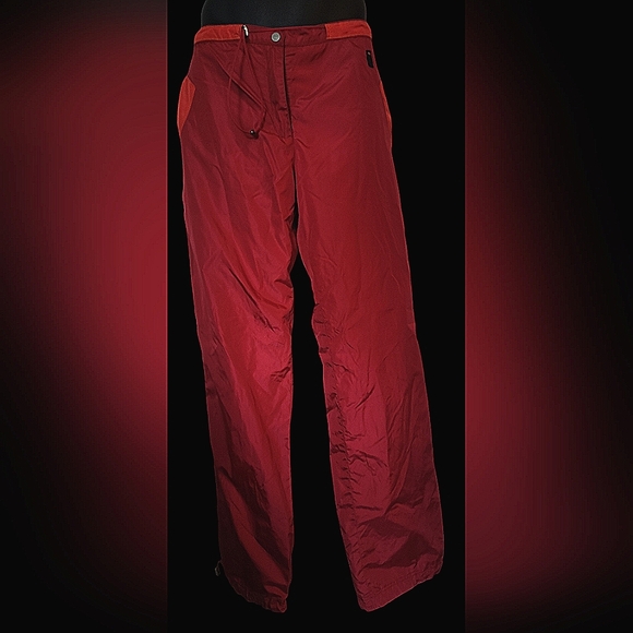 Women's Authentic Vintage Versace Sport Track Pant Red Orange Size Large - Picture 3 of 9